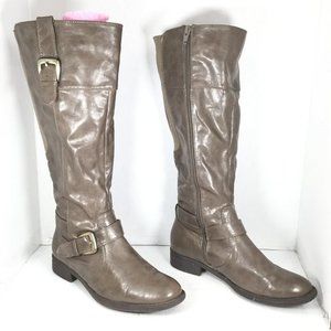 Wear-Ever Women's Ramada Knee-High Riding Boots Size 7 Taupe